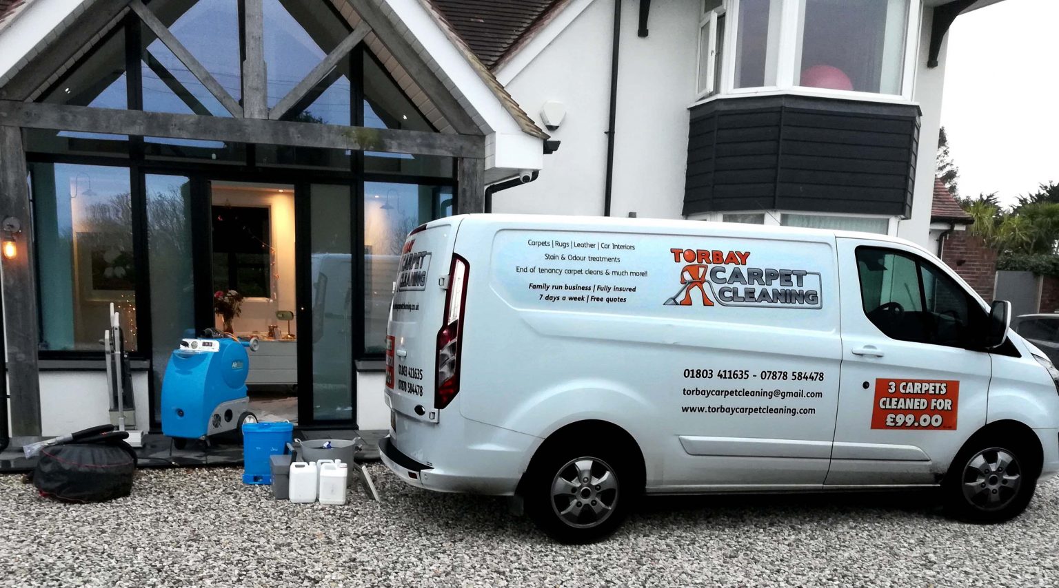 Carpet cleaners in Paignton Torquay Brixham Pricing